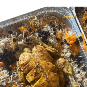 Kabuli Pulao with Full Tandoori Chicken